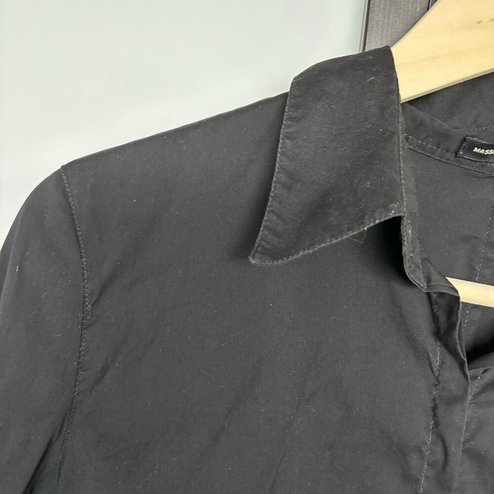 Massimo Dutti Womens Black Shirt‎ Size 44/34 Minimalist Professional Office - Picture 7 of 15